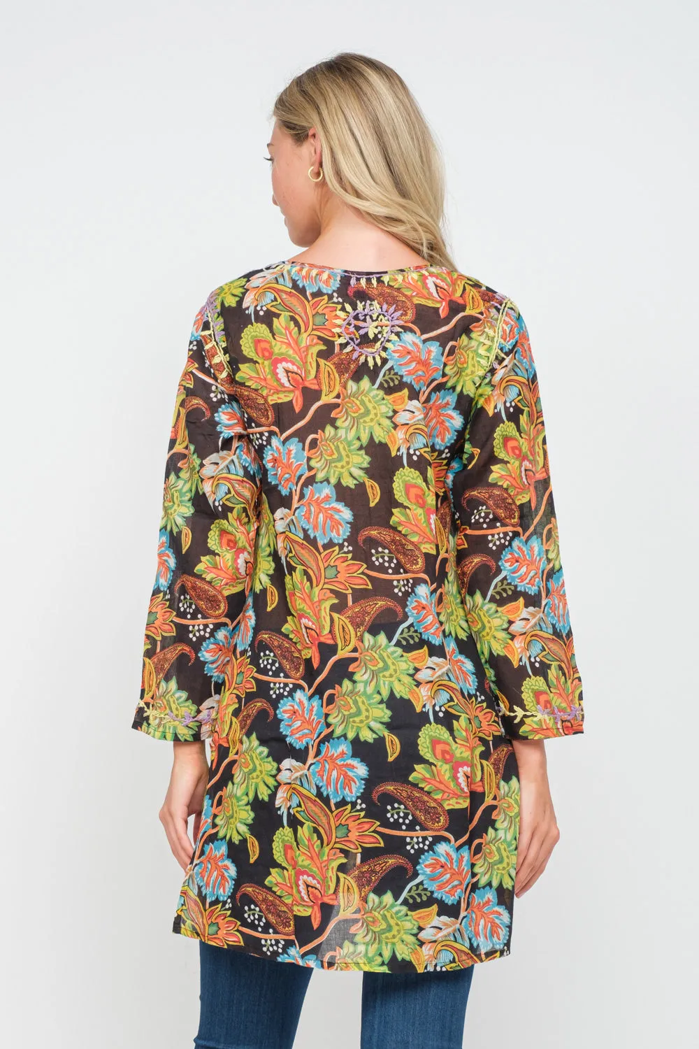 RAJ WILDFLOWER EMBROIDERED TUNIC