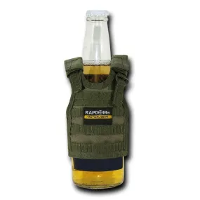 Rapdom Can Bottle Cooler Beverage Insulator Tactical Vest Beer Soda Olive Drab