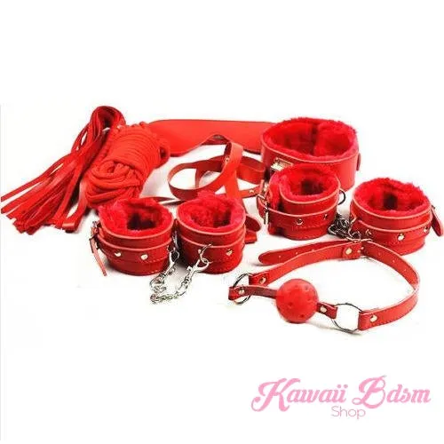 Red Princess Bondage 7Pcs Set