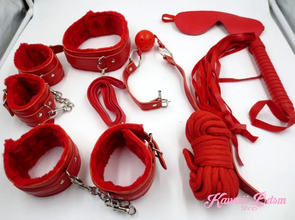 Red Princess Bondage 7Pcs Set