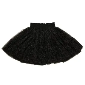 Rock Your Kid Black Glitter Tulle Girls Skirt