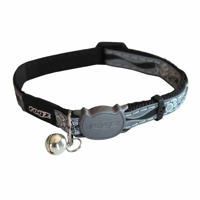 Rogz Black Night Cat Collar