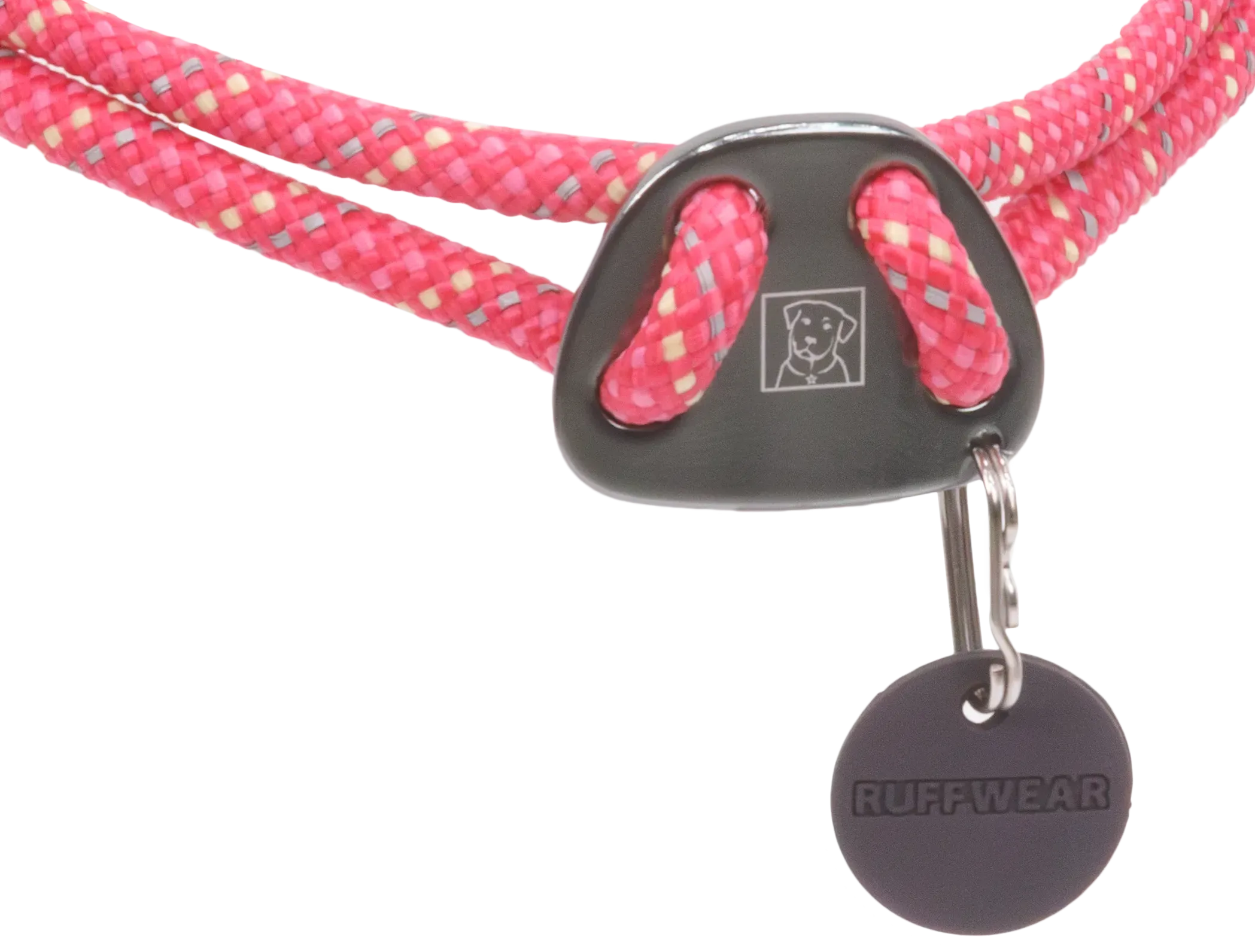 Ruffwear Knot-a-Collar™ Reflective Rope Dog Collar (Fireweed Pink)