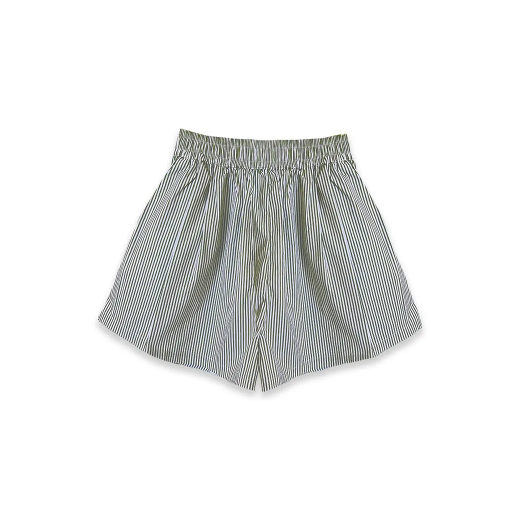 SAMPLE - Everyday Shorts - Olive Stripe