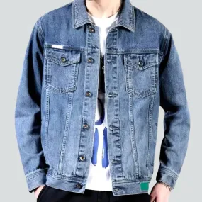 Sanded men's jeans jacket