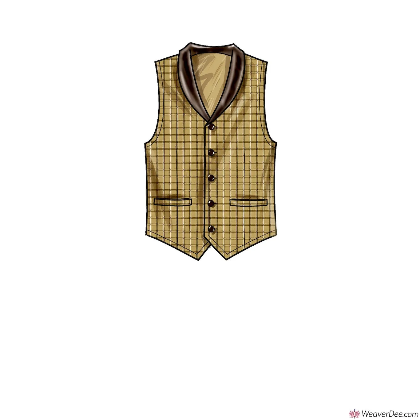 Simplicity Pattern S9457 Men's Waistcoats