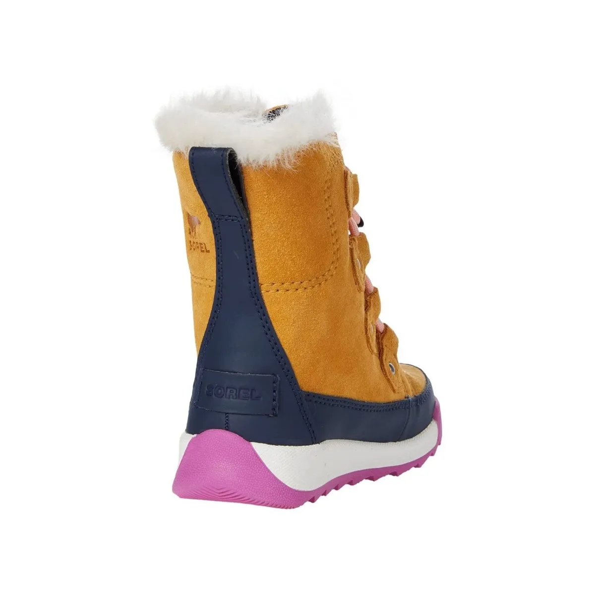 Sorel Girl's (Sizes 1-7) Whitney Joan Lace Yellow Pink Waterproof