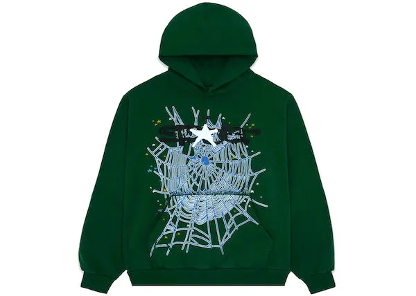 Sp5der Web Hoodie Hunter Green