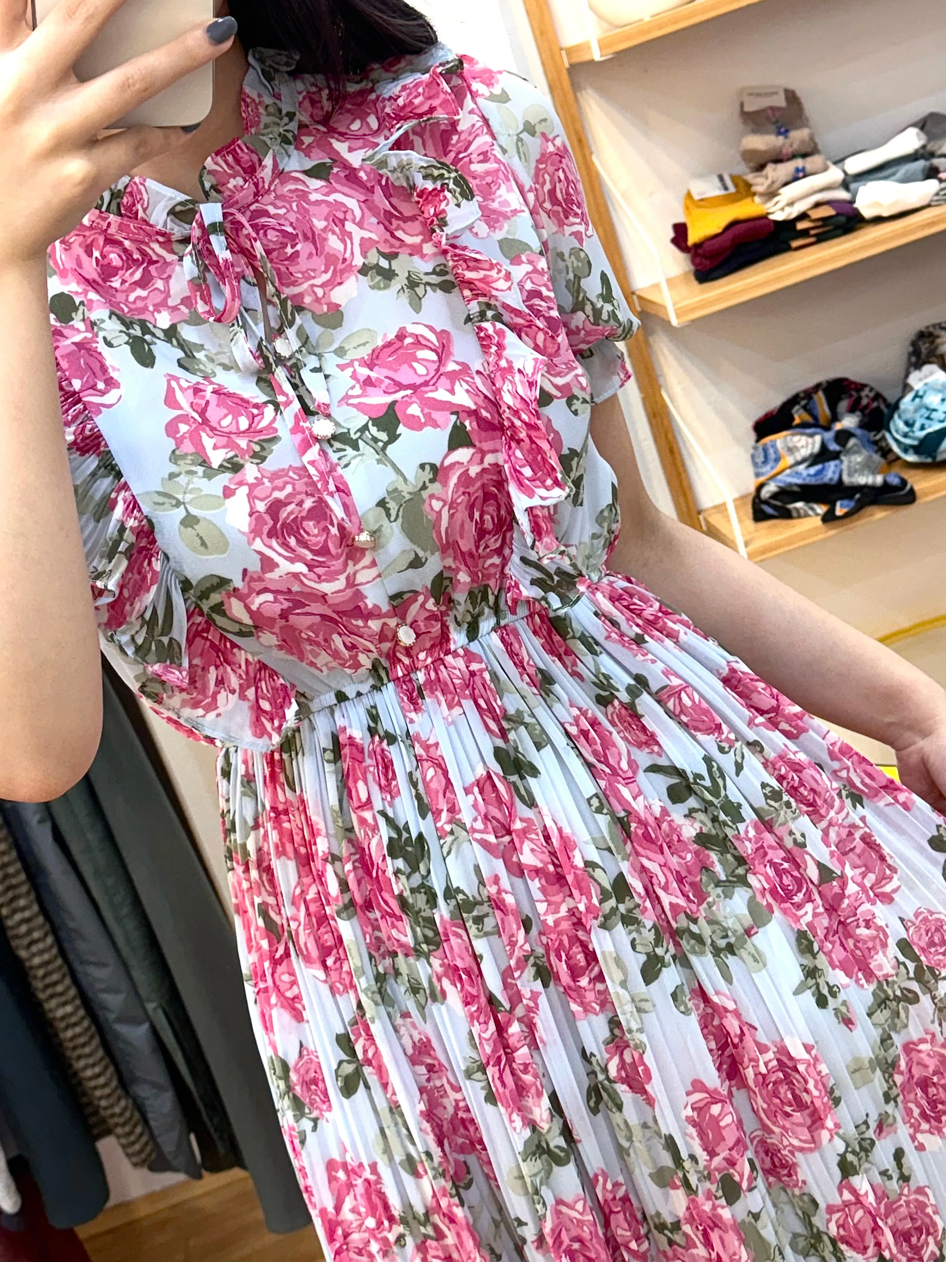 Spring Garden Floral Dress