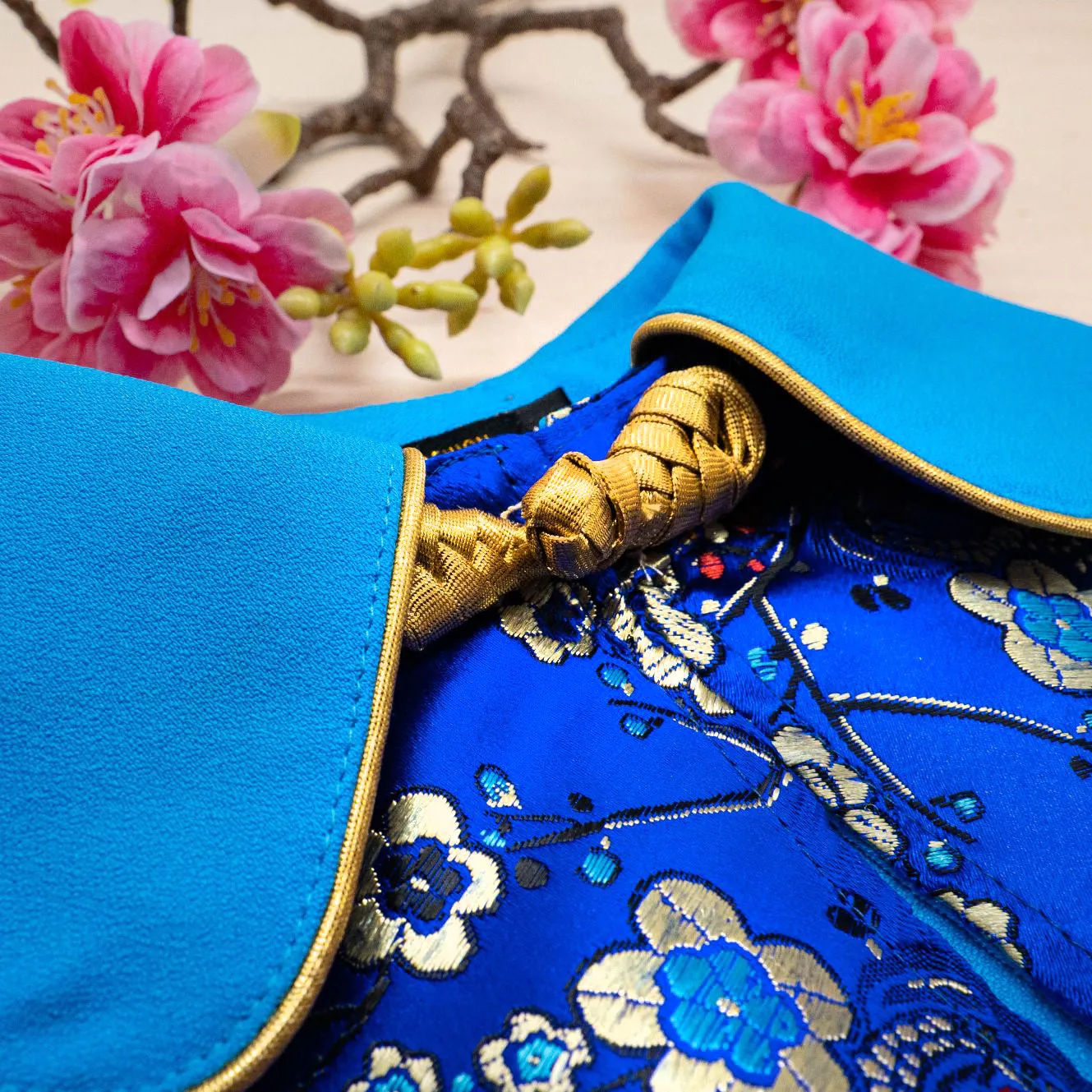 Spring Of Friendship in Golden Sapphire Blossoms CNY Cape