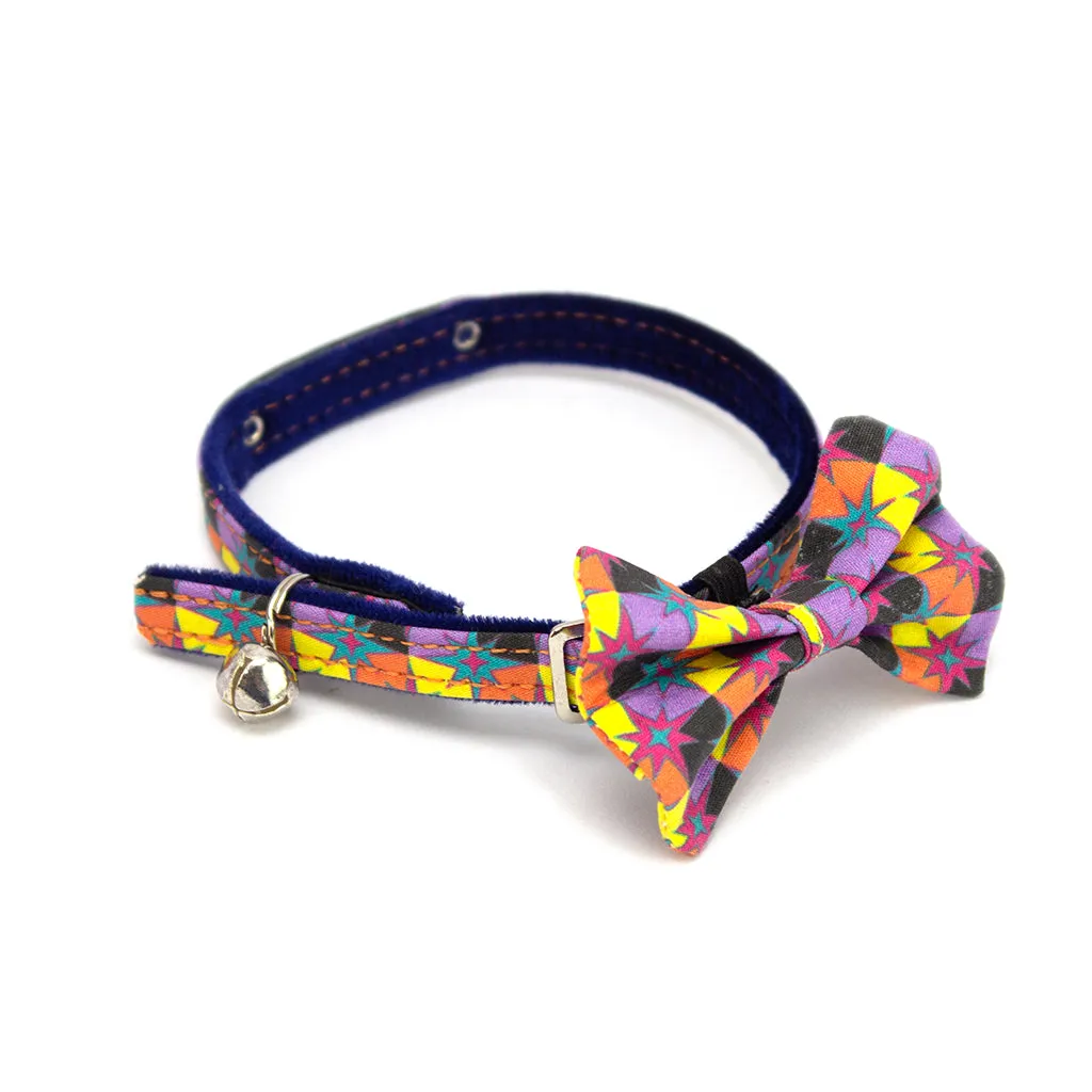 Starry Night Cat Bow Tie