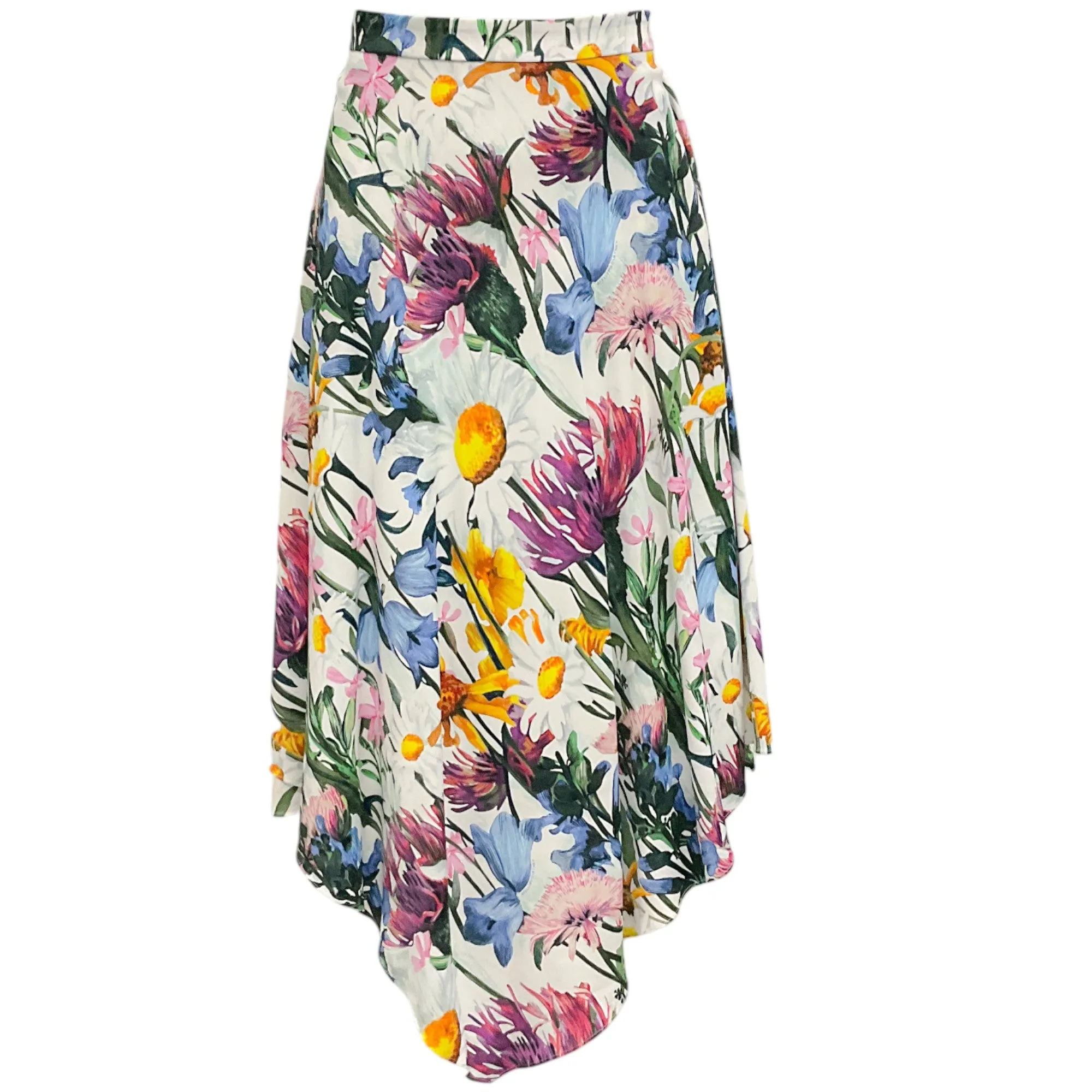 Stella McCartney White Multi Floral Print Skirt