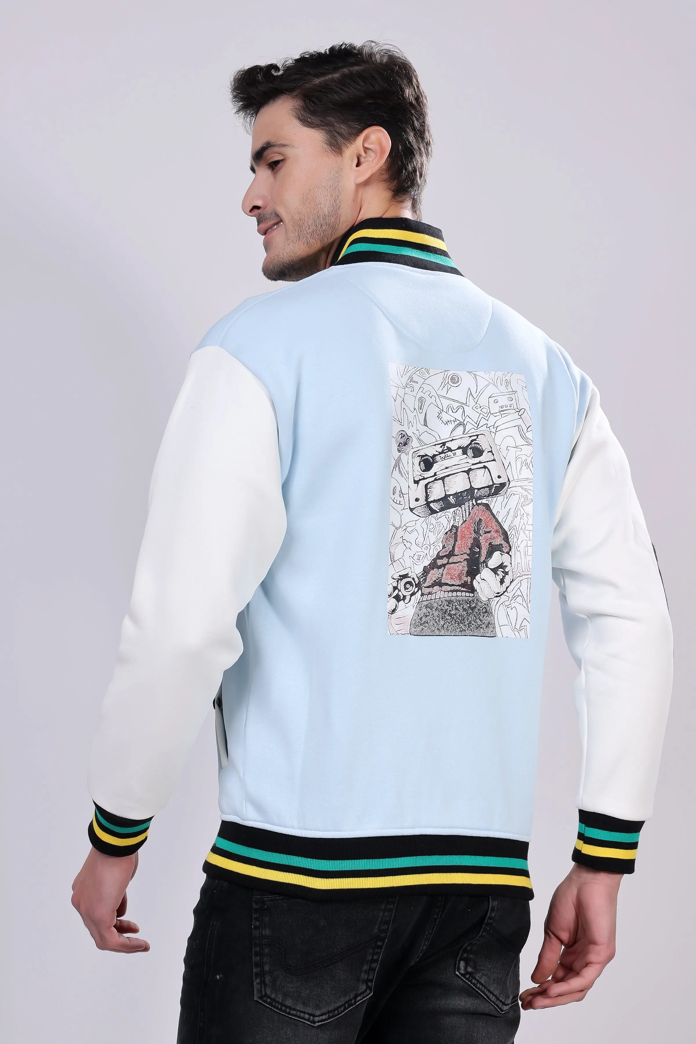 STYLOX Printed Slim Fit Sweatshirt For Men