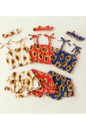 Sunflower infant baby clothing sets