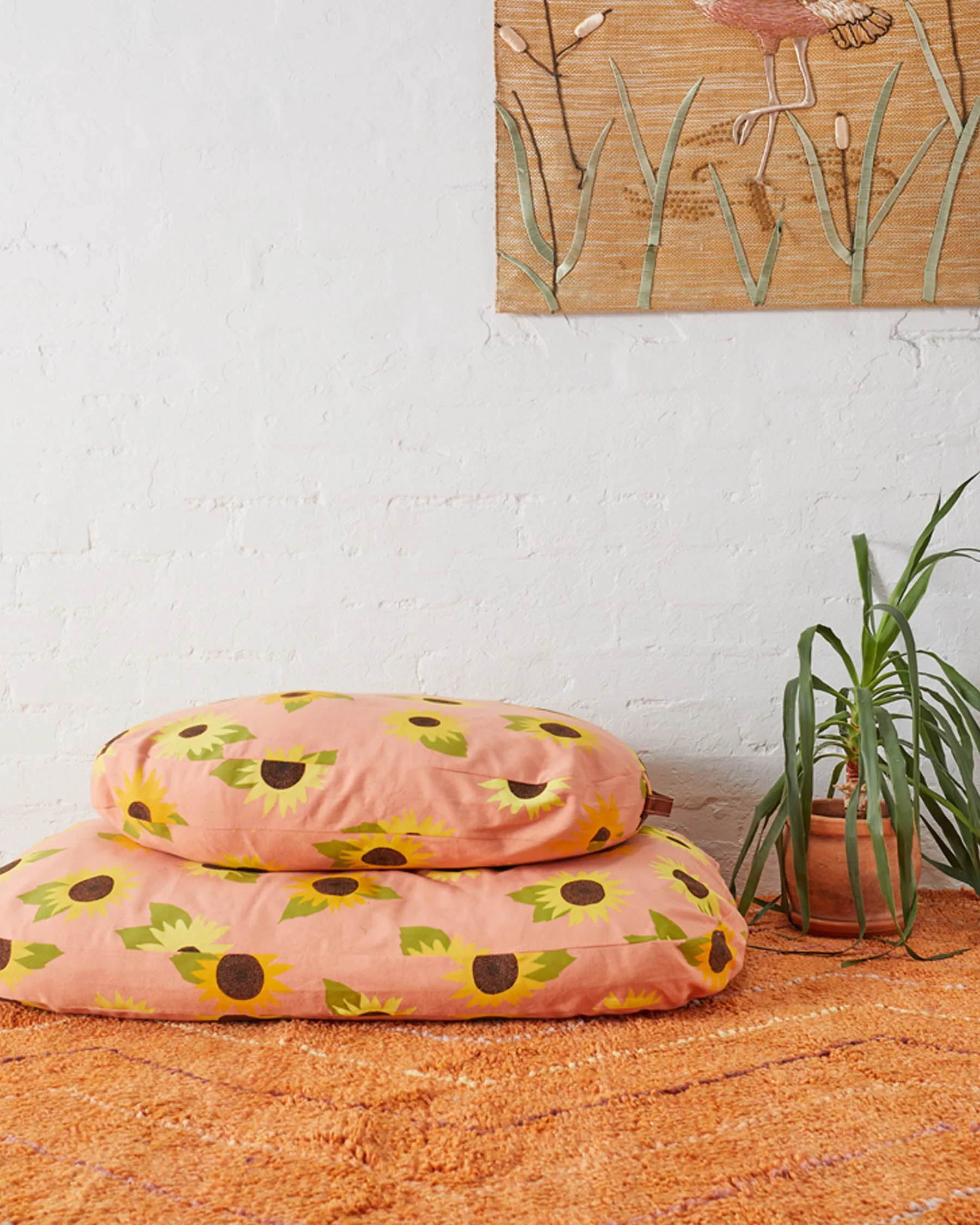 Sunflower Sunshine Dog Bed