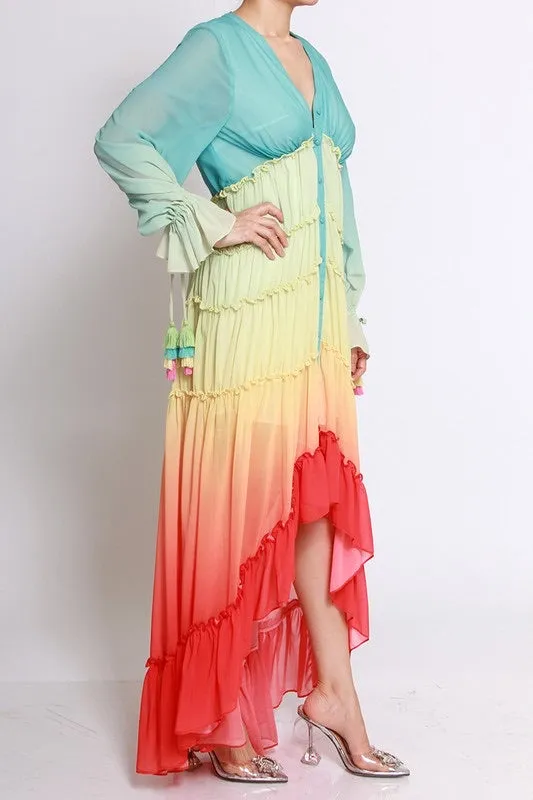 Sunrise Ruffle Dress