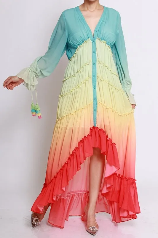 Sunrise Ruffle Dress