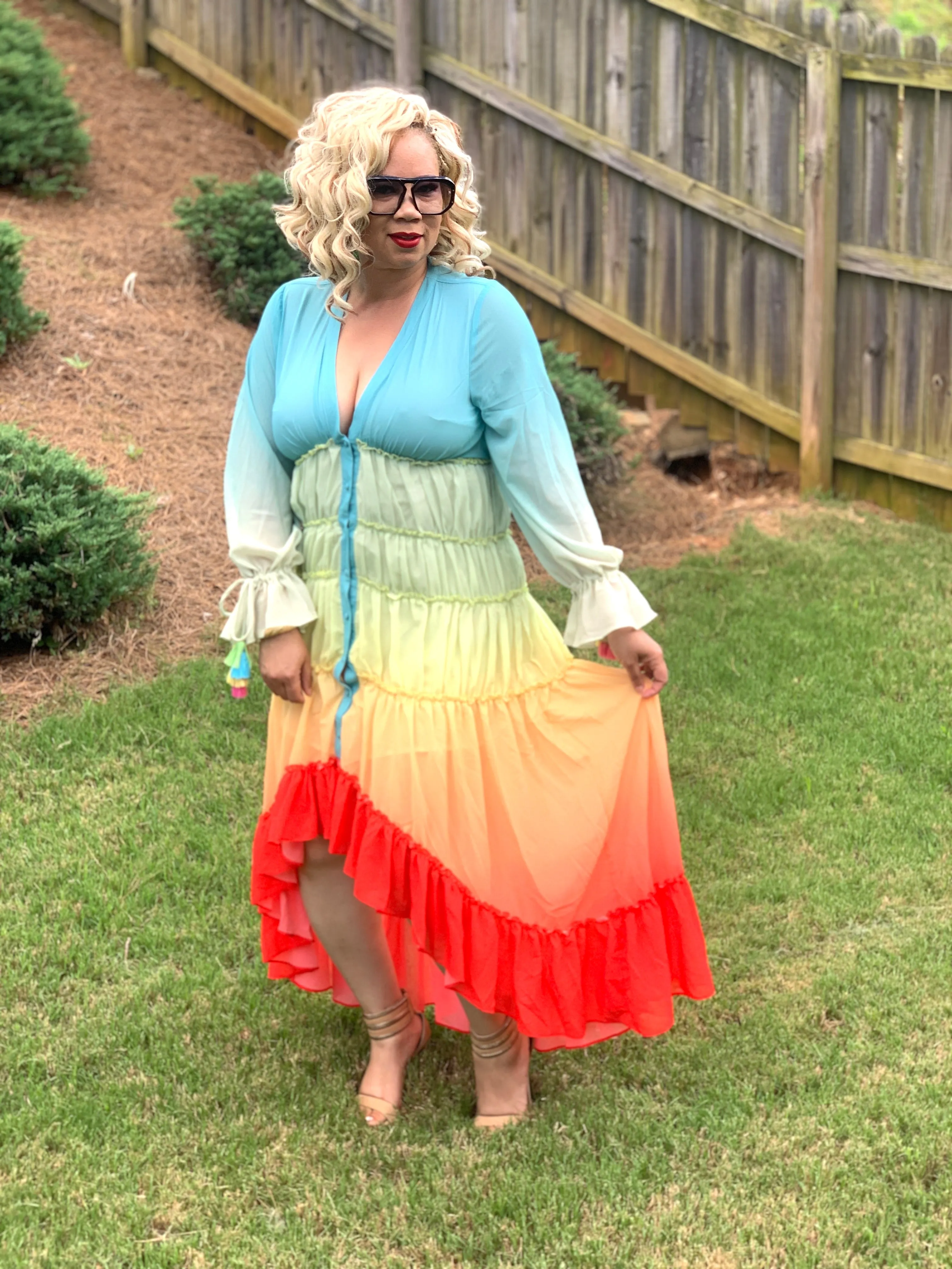 Sunrise Ruffle Dress