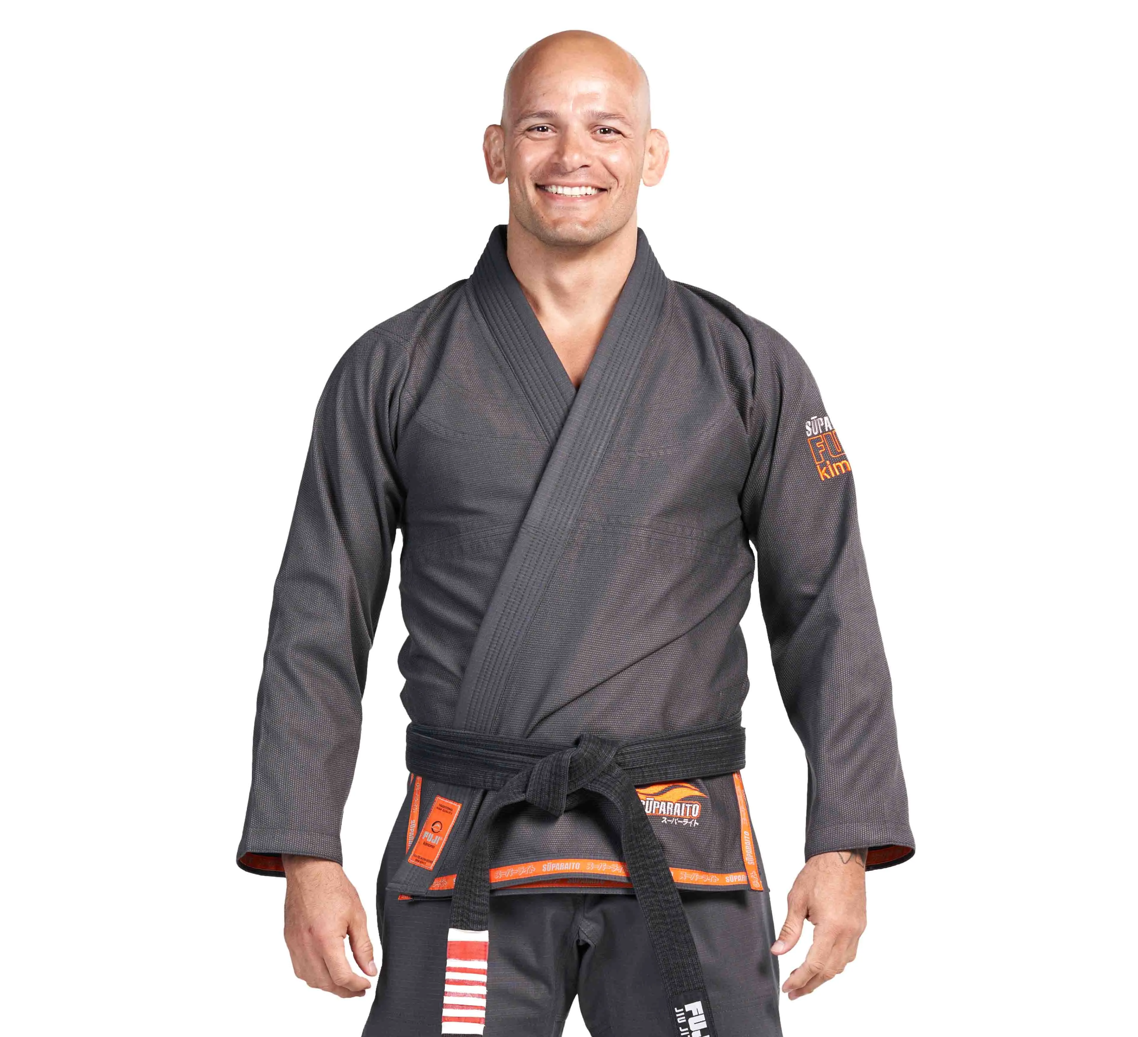 Suparaito BJJ Gi Dark Grey/Orange