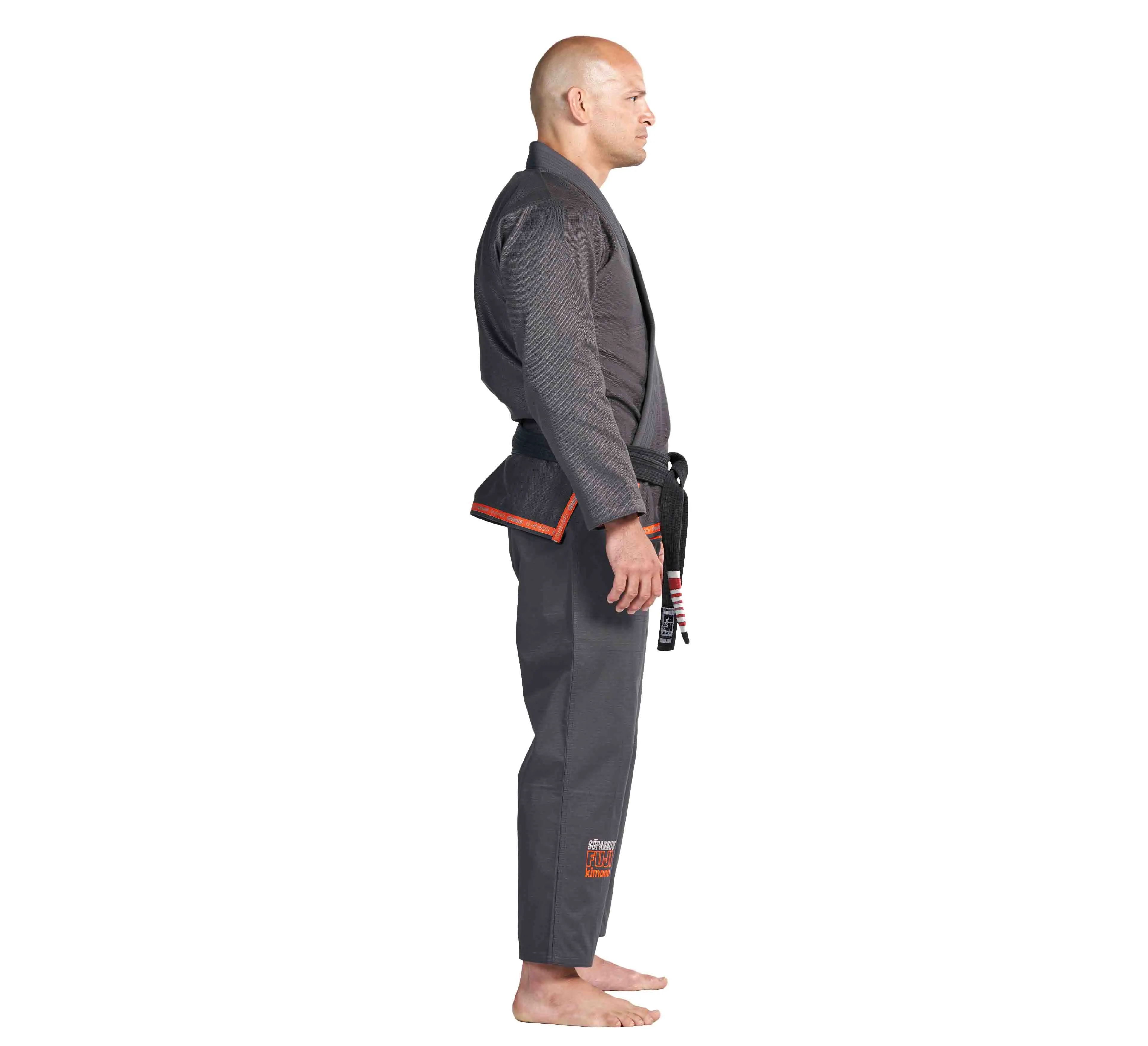 Suparaito BJJ Gi Dark Grey/Orange