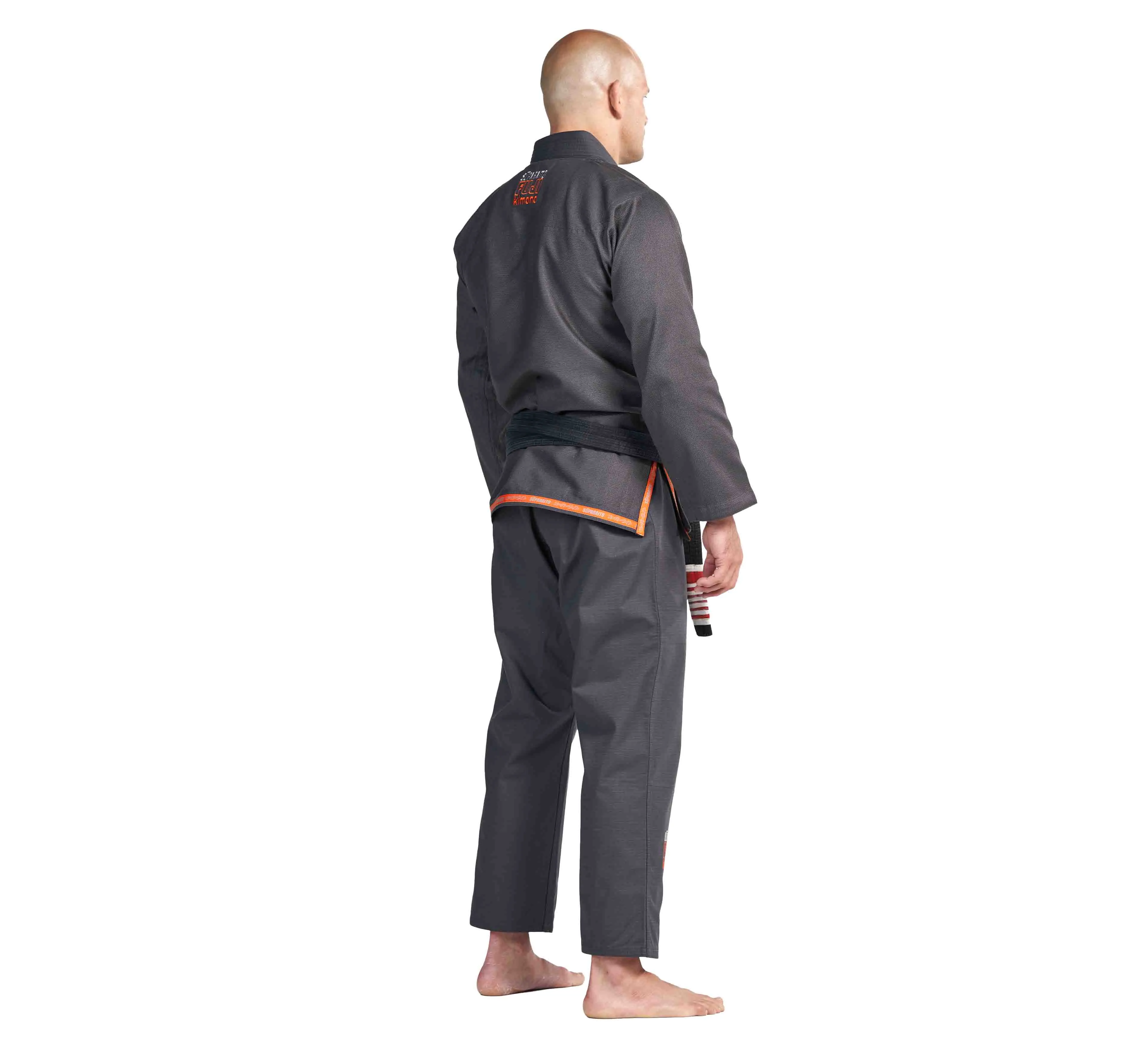 Suparaito BJJ Gi Dark Grey/Orange