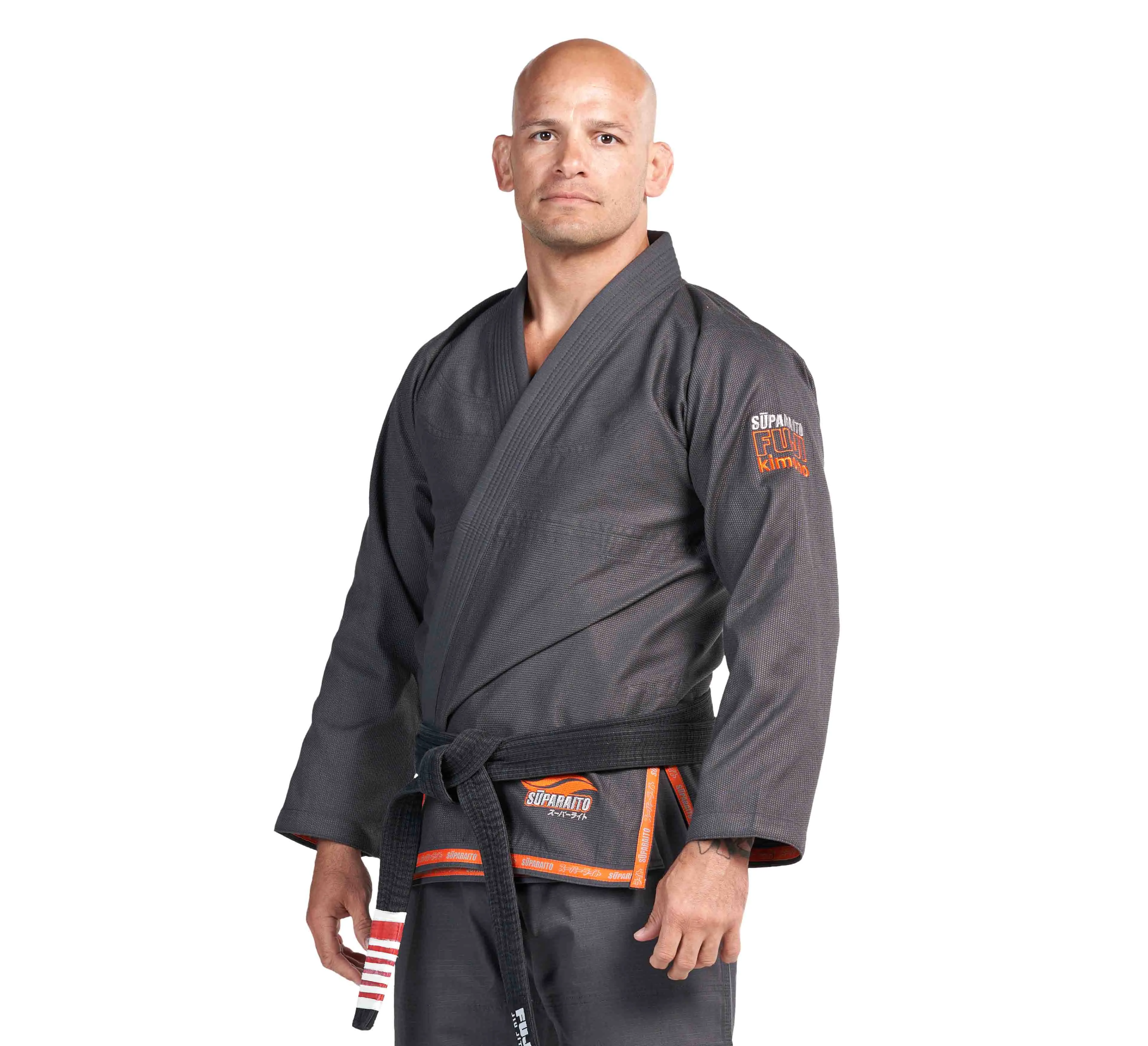 Suparaito BJJ Gi Dark Grey/Orange