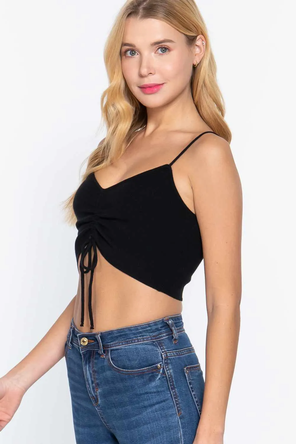 Sweater Knit Crop Cami Top