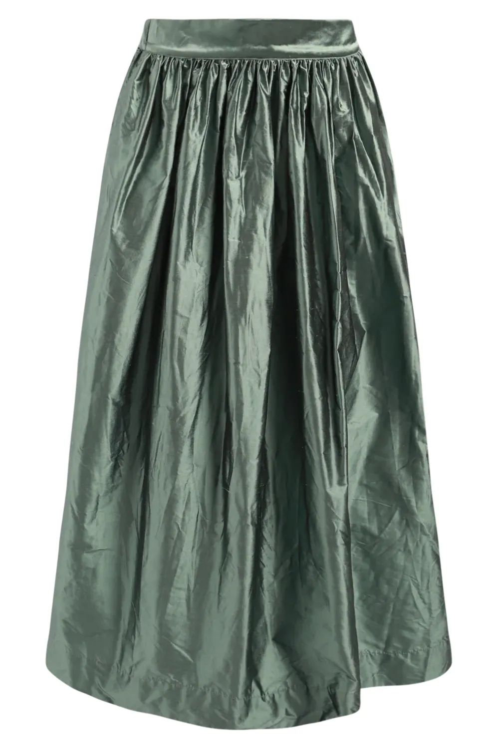 Tallulah Silk Skirt in Abyss