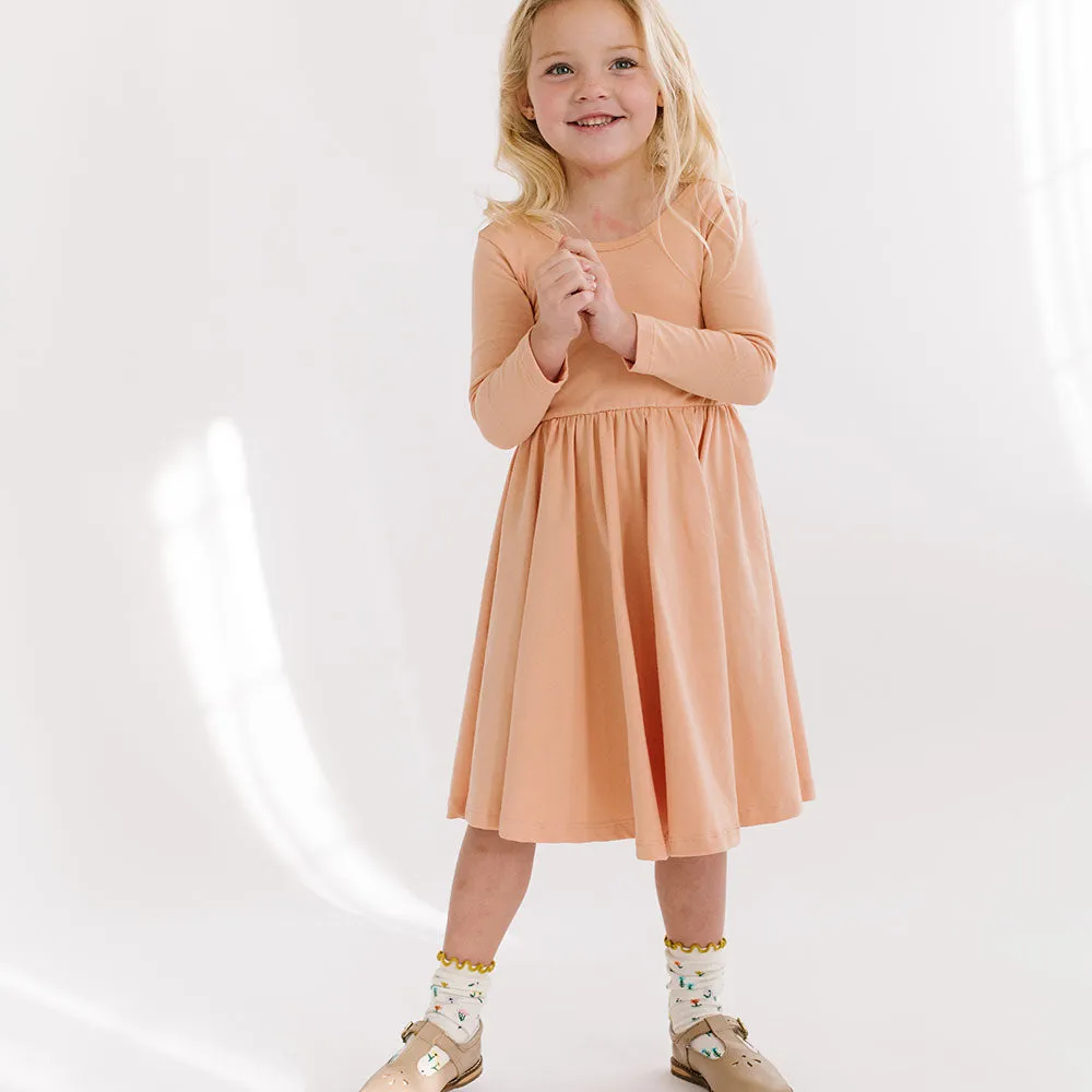 The Ballet Dress in Peach Nougat