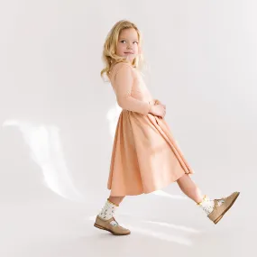 The Ballet Dress in Peach Nougat