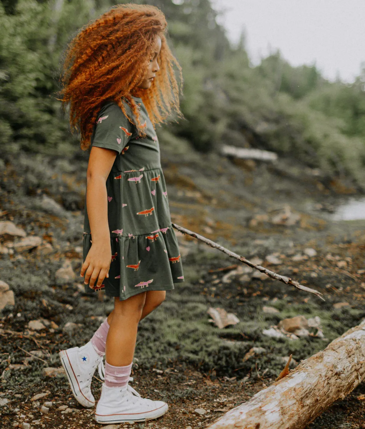 The Foxy Dress - Green - KIDS