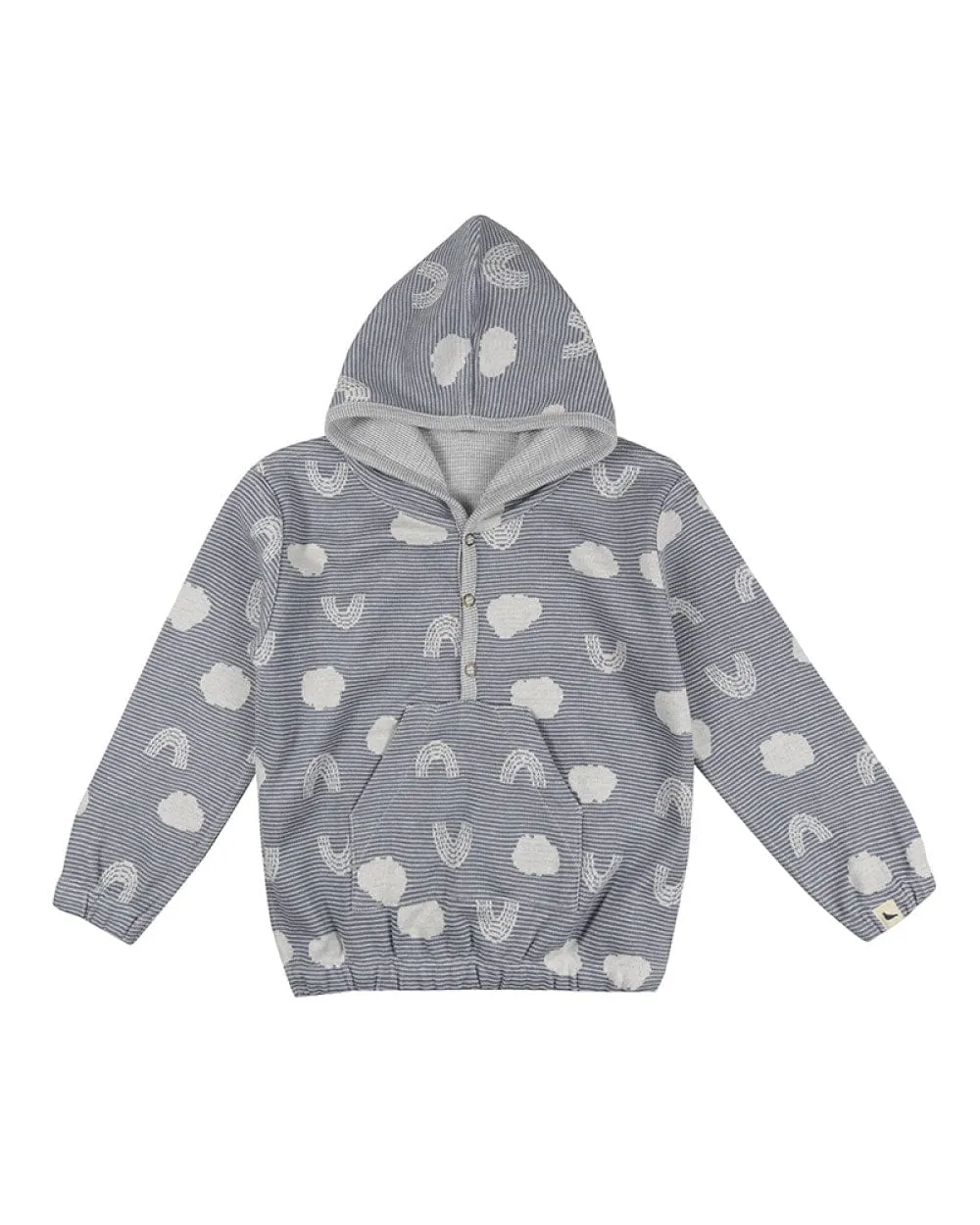 The Jacquard Cloud Reversible Hoodie - BABY