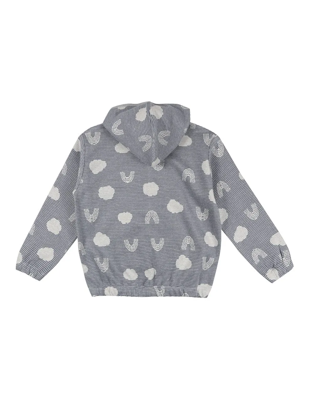 The Jacquard Cloud Reversible Hoodie - BABY