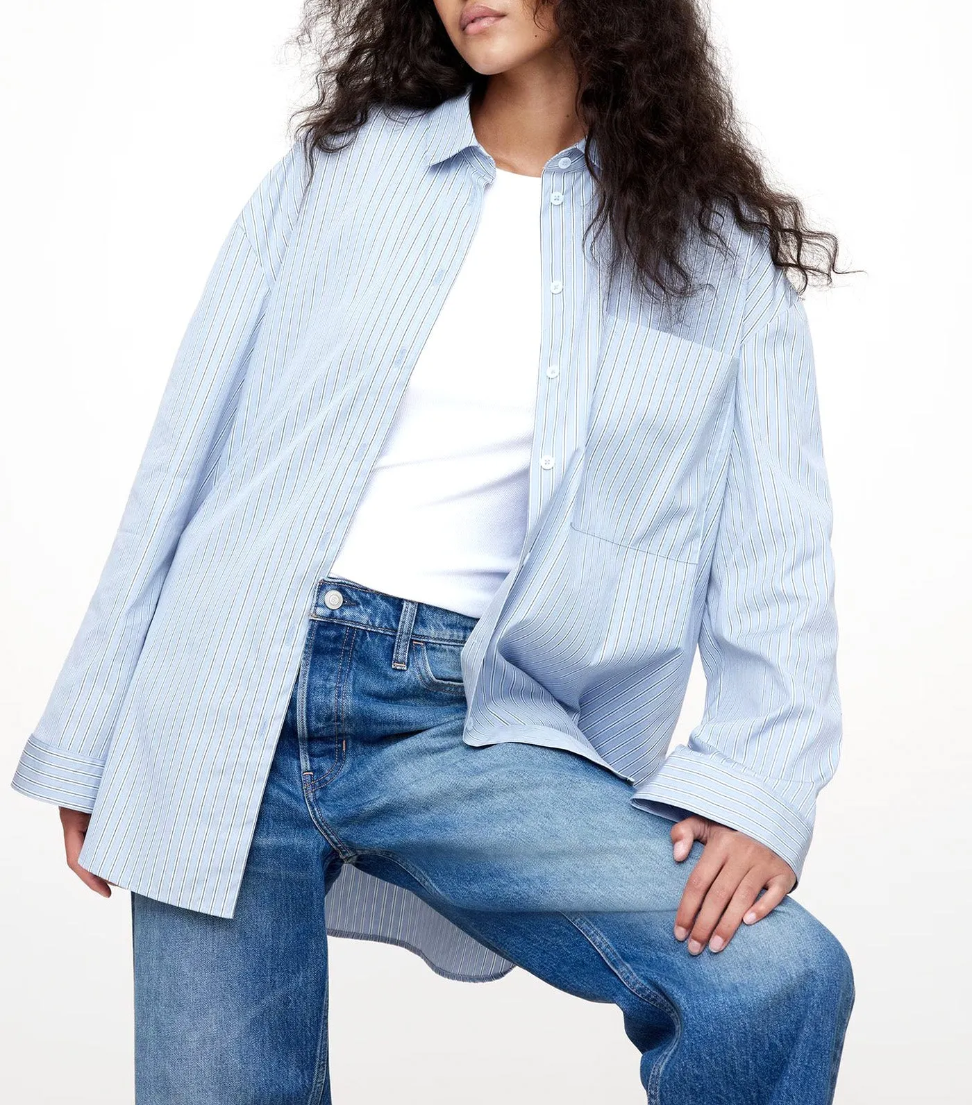 The Oversized Shirt Cirrus Blue