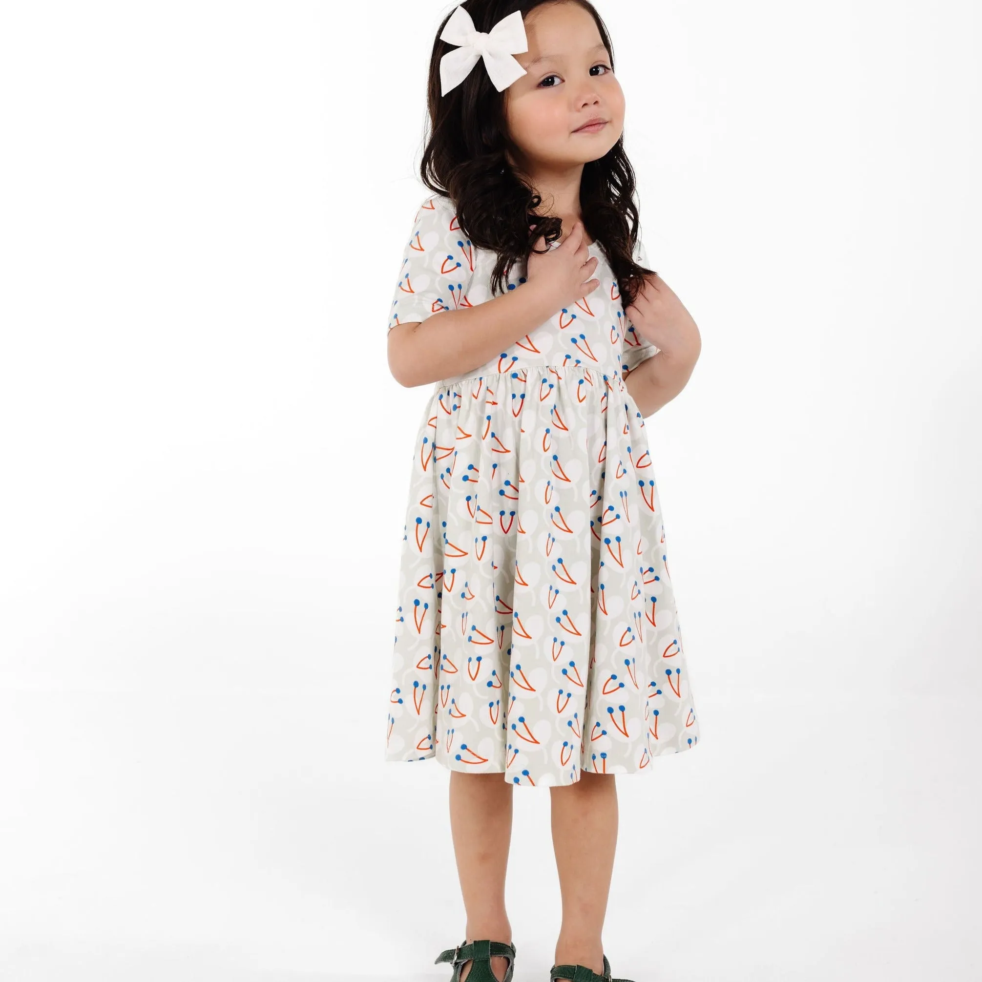 The Short Sleeve Ballet Dress in Lovely Lily