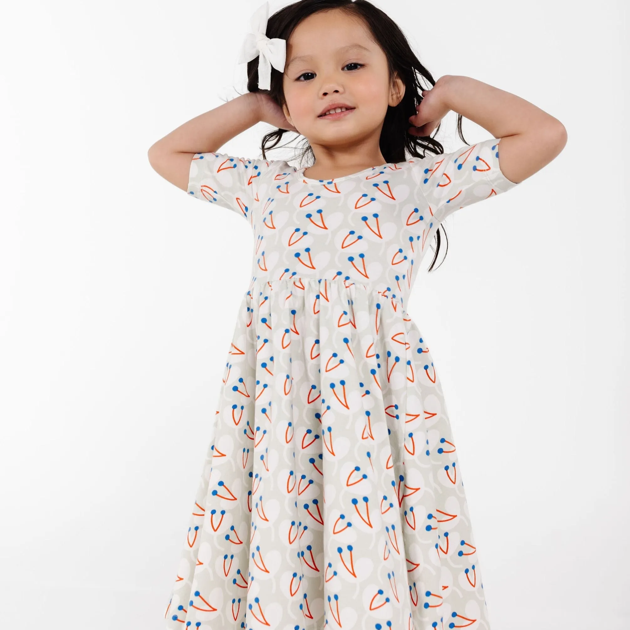 The Short Sleeve Ballet Dress in Lovely Lily