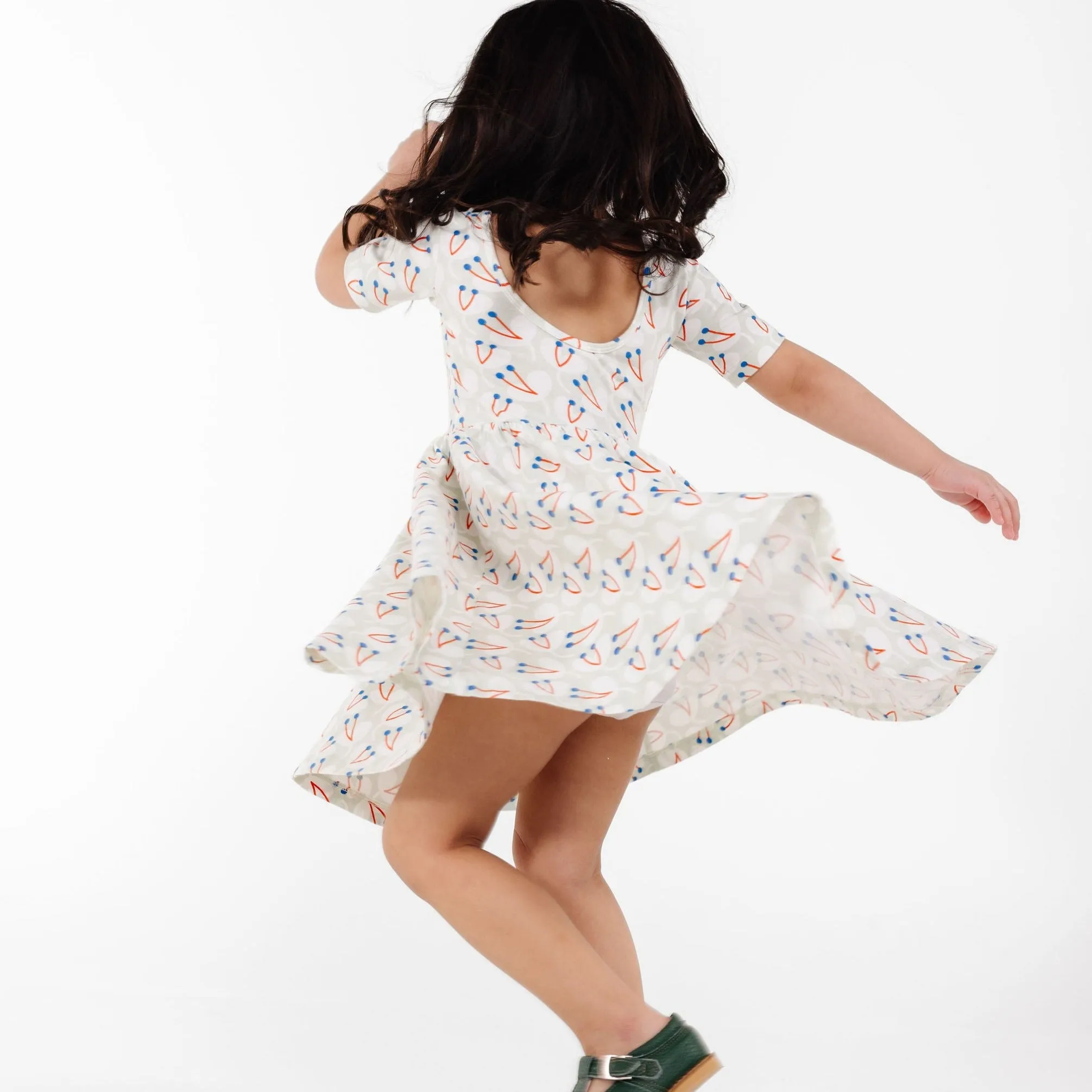 The Short Sleeve Ballet Dress in Lovely Lily