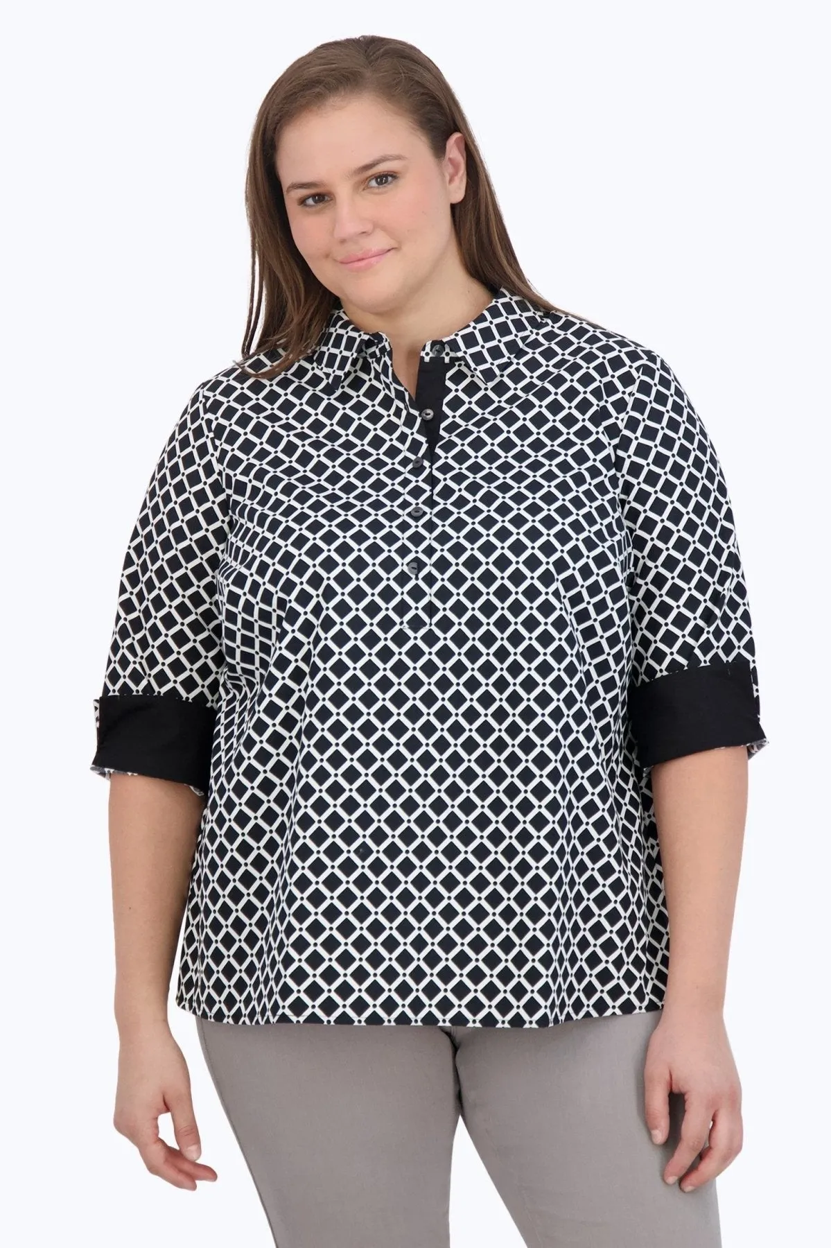 Therese Plus No Iron Diamond Grid Popover