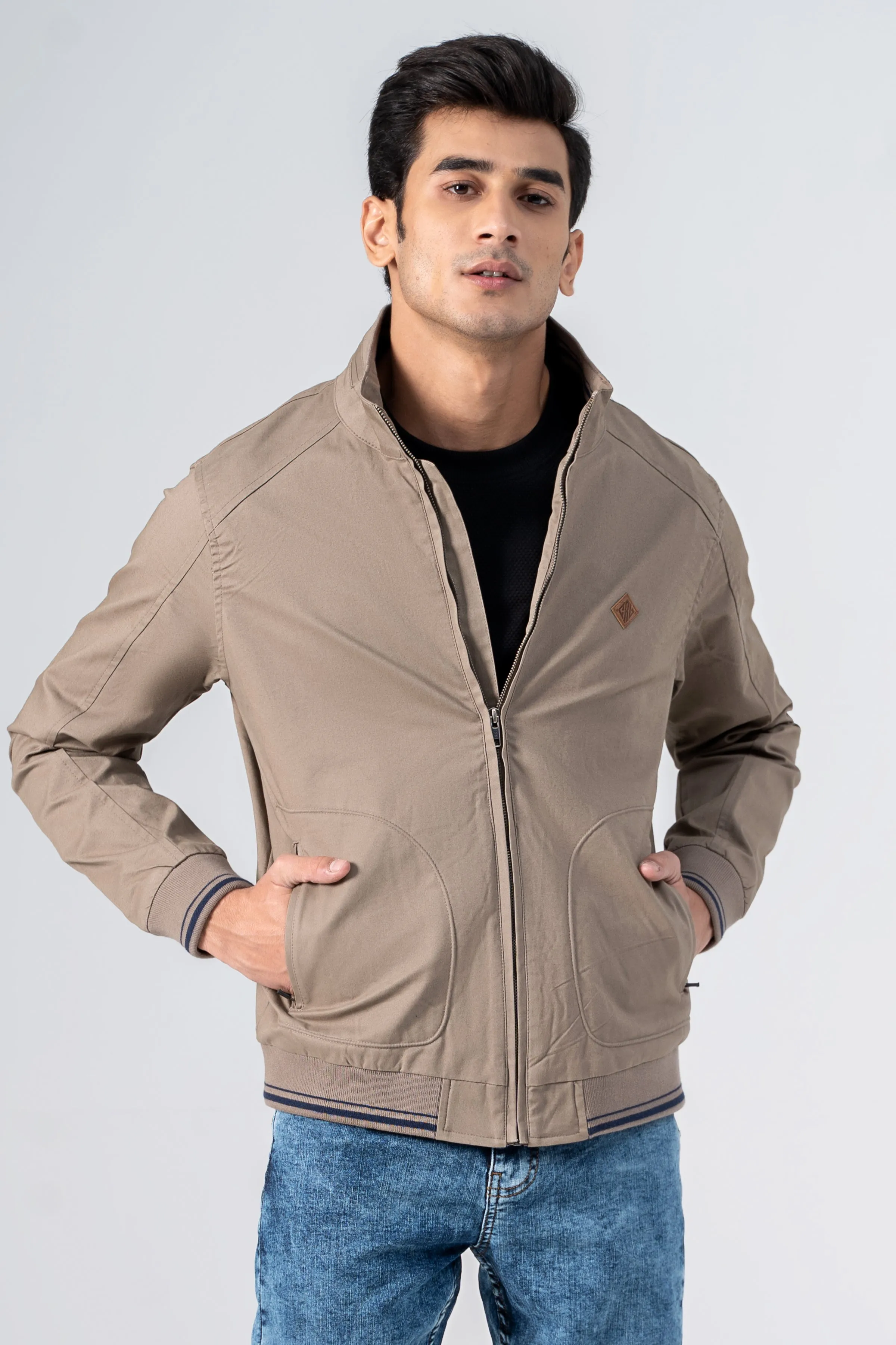 Tipping Cotton Jacket khaki