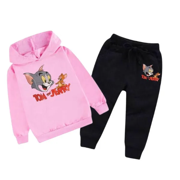 Tom And Jerry Printed Kids Hoodie Set