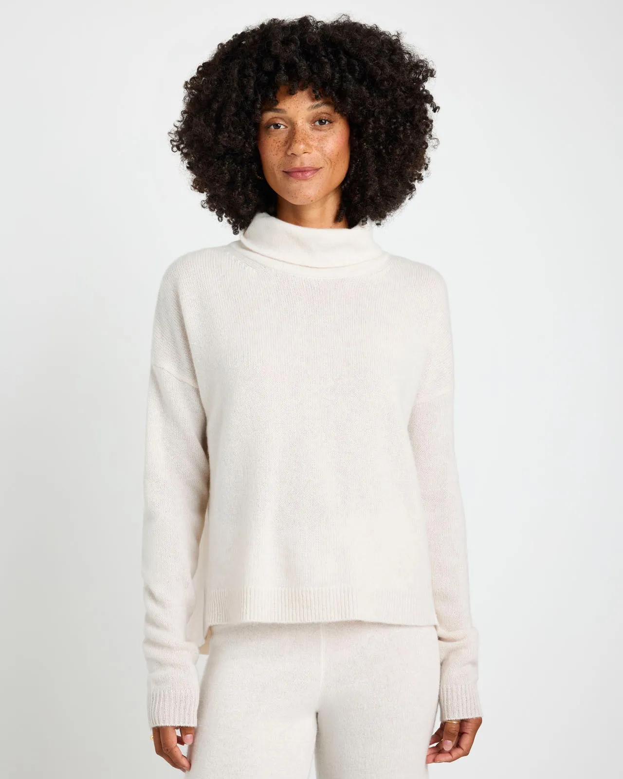 Tori Cashmere Cowl Neck Sweater