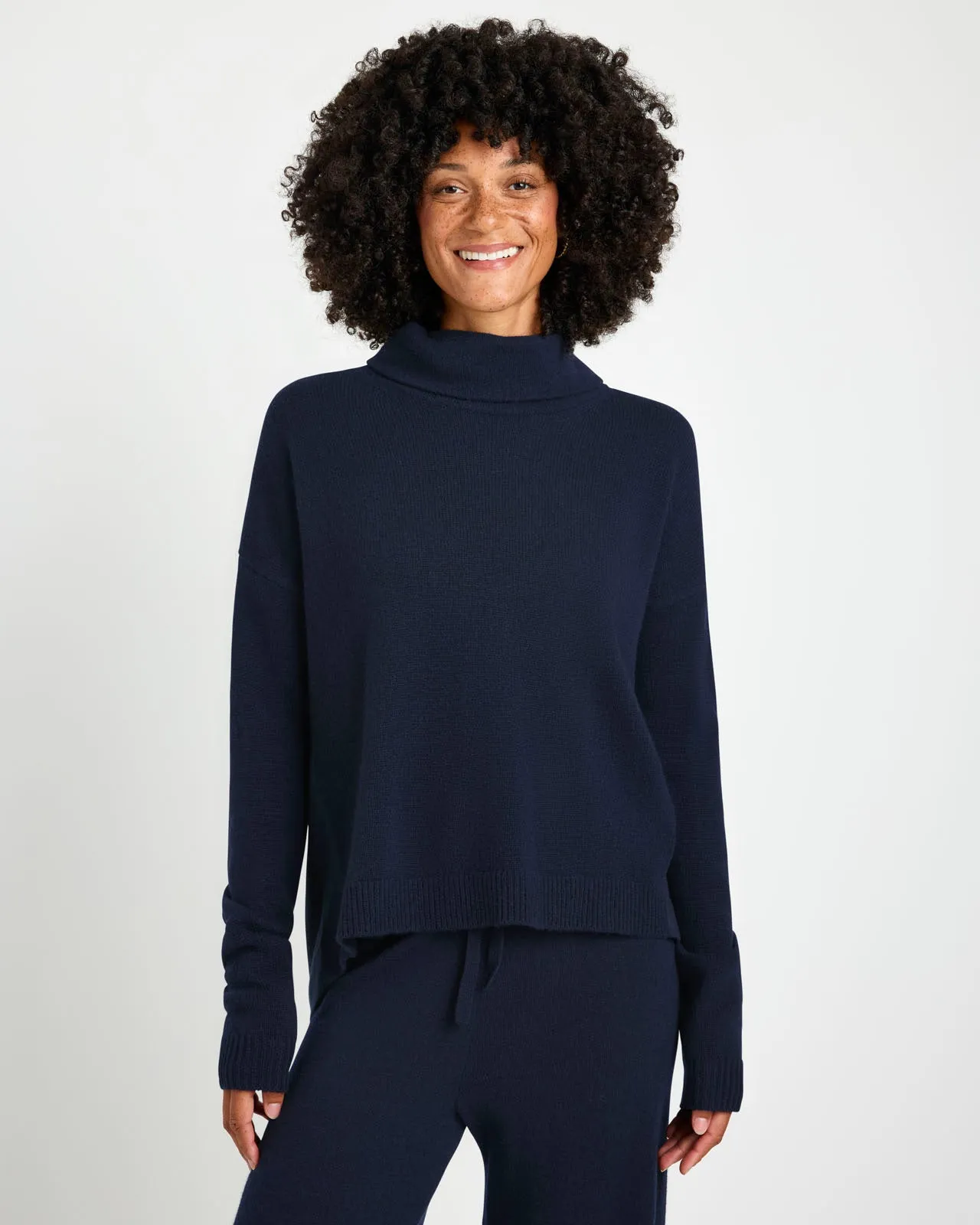 Tori Cashmere Cowl Neck Sweater