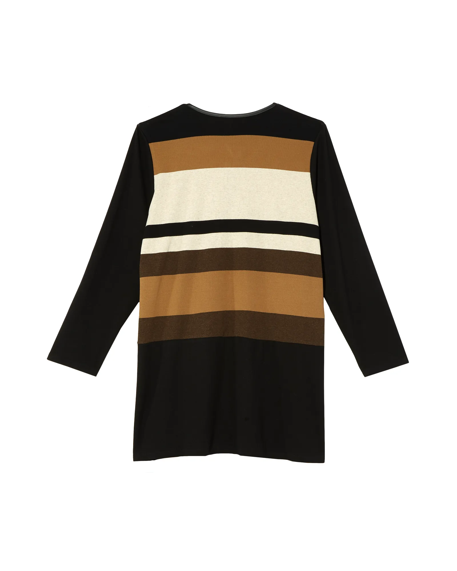 Val Colorblock Duster Cardigan | Black / Brown