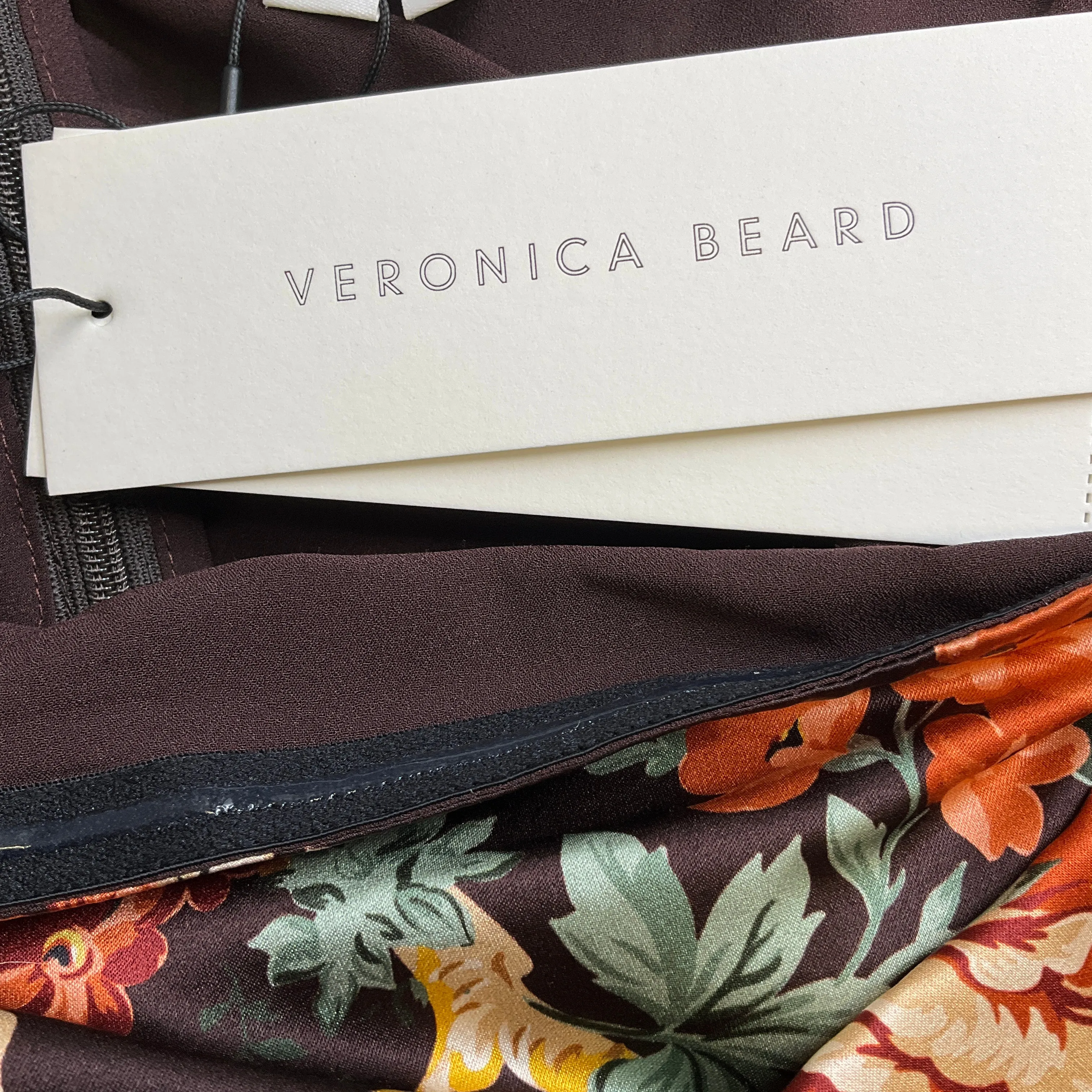 Veronica Beard Oxblood Multi Kupa Dress