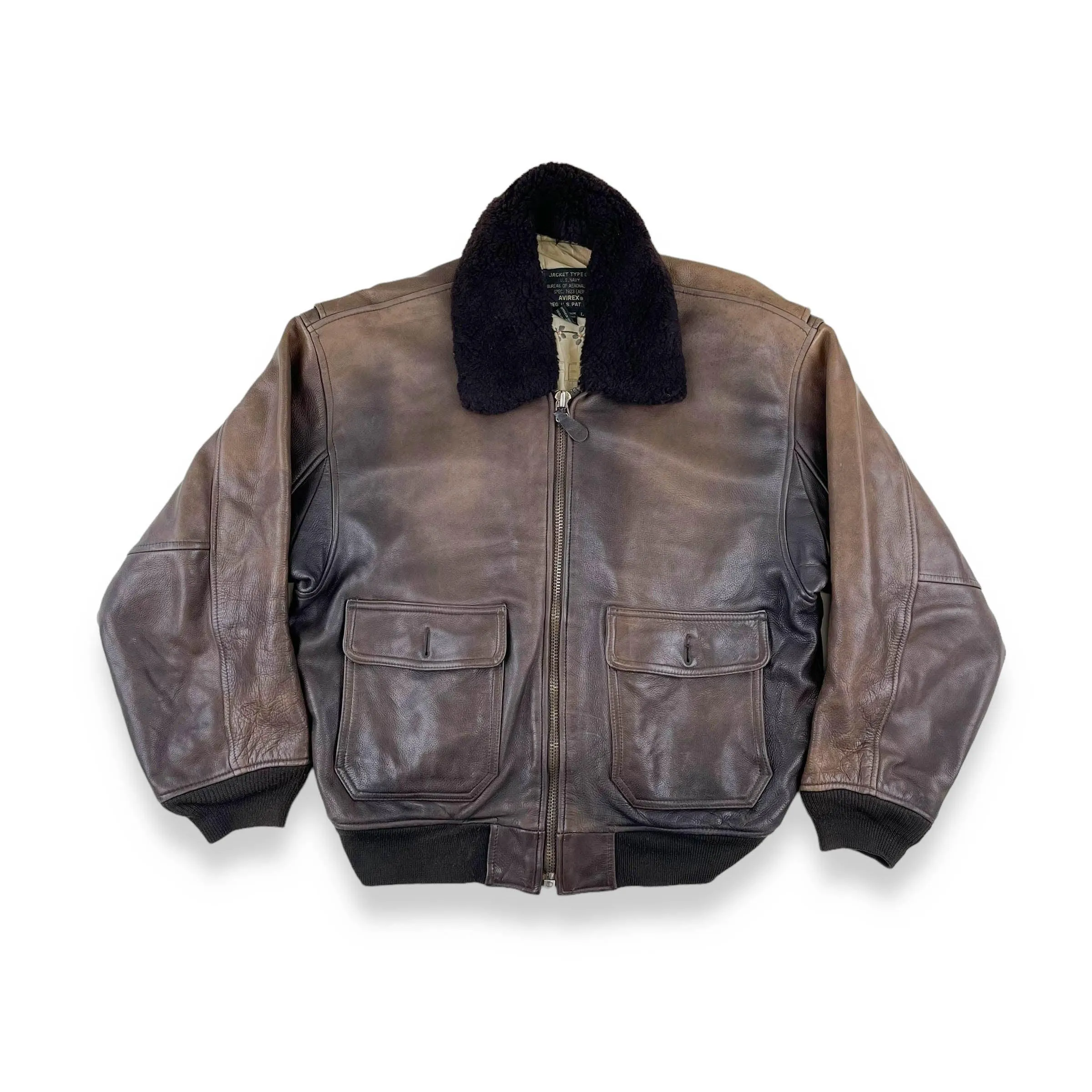 Vintage Avirex Leather Jacket (L)