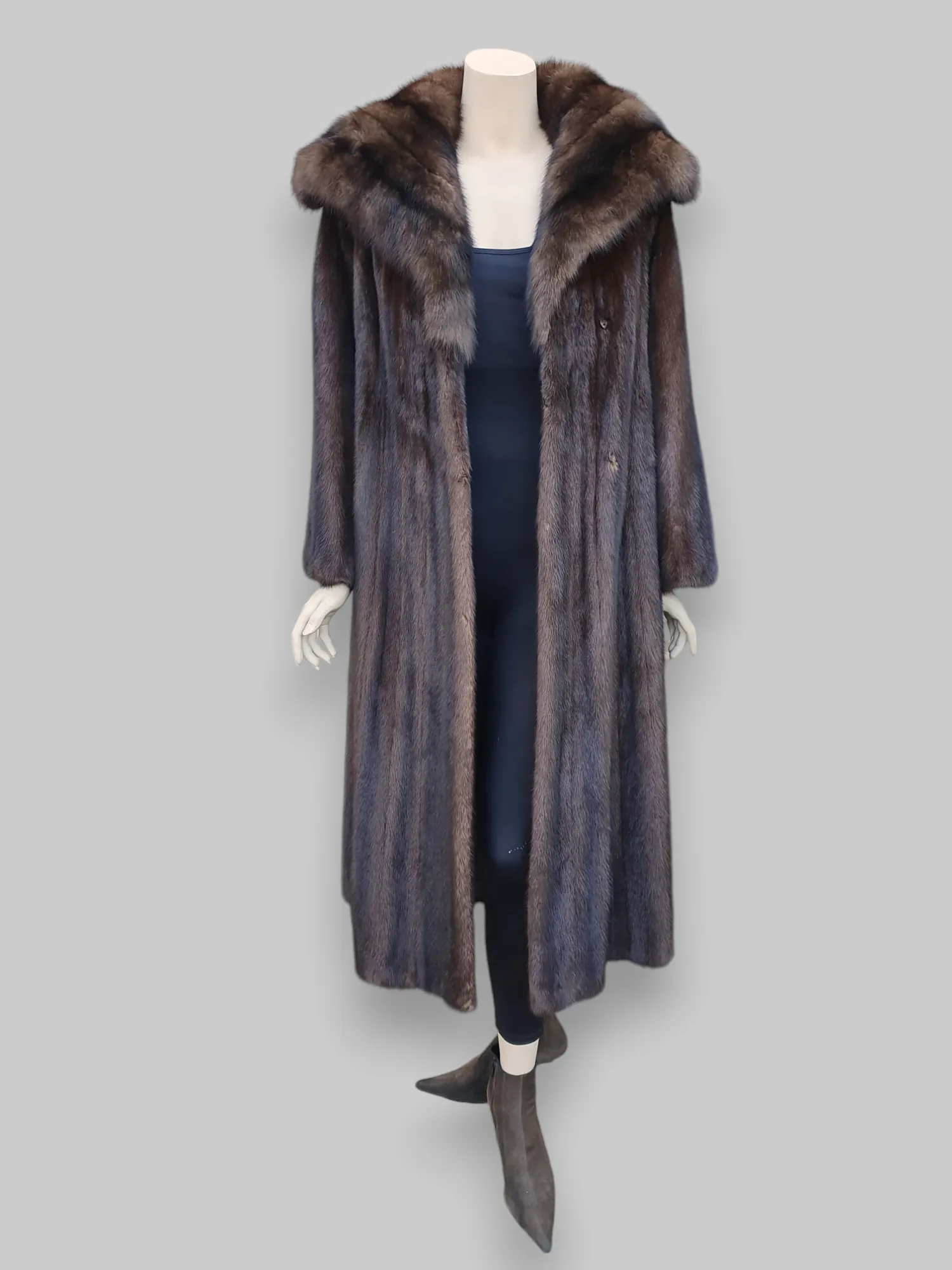 Vintage Lunaraine Mink & Sable Coat -Large