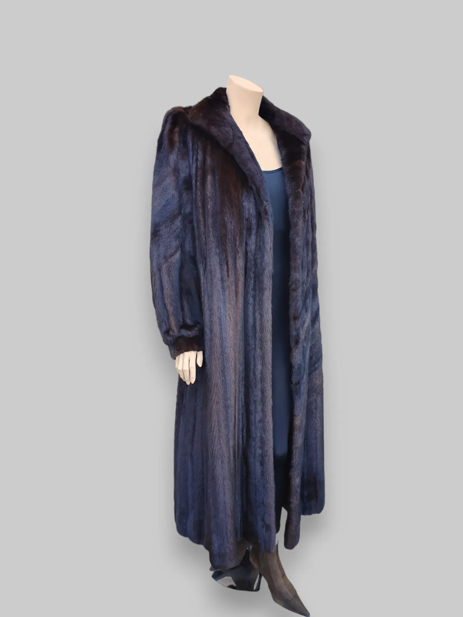 Vintage Mahogany Mink Coat -X Large