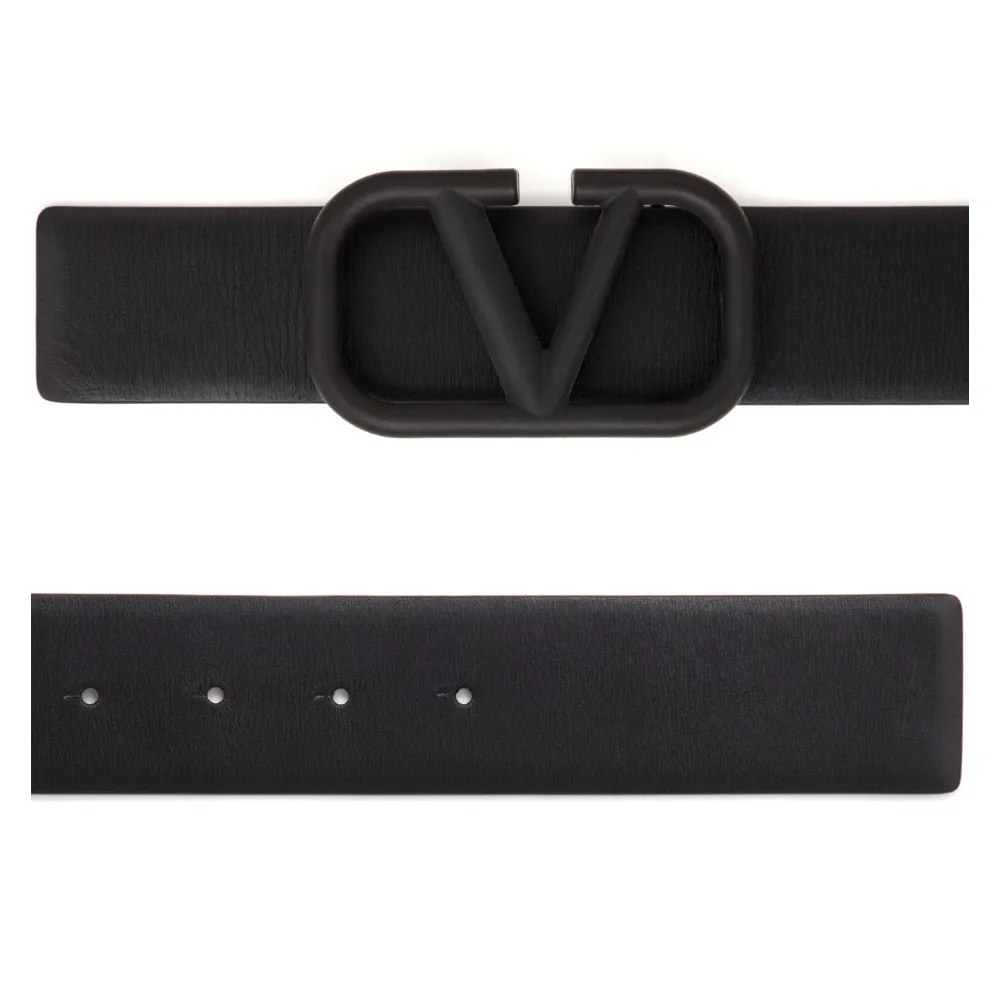 VLogo Signature Leather Belt