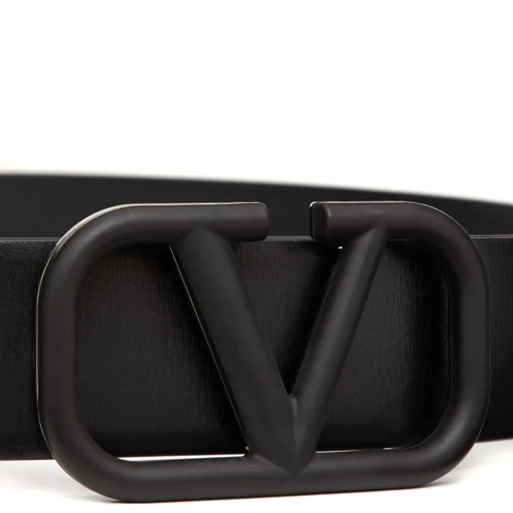 VLogo Signature Leather Belt