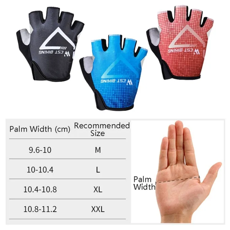 WEST BIKING YP0211215 Riding Gloves Summer Half Finger Breathable Outdoor Cycling Gloves, Size: XL(Red)